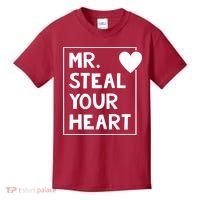Mr Steal Your Heart Valentines Day Boy Kids T-Shirt thumb 0