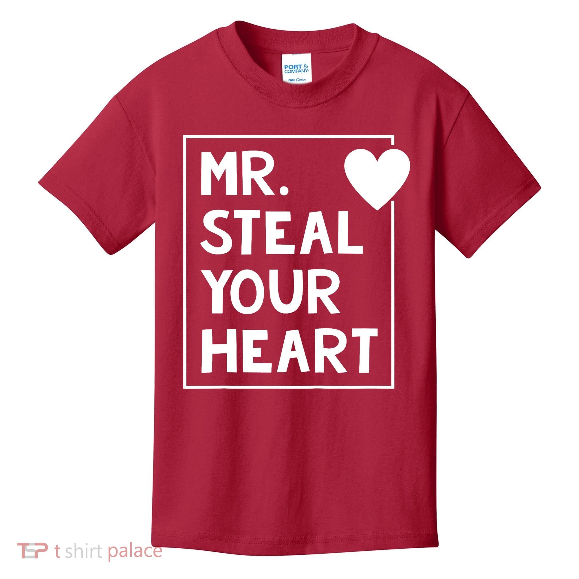 Mr Steal Your Heart Valentines Day Boy Kids T-Shirt