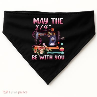 May The 14 Be With You Sewing Machine Quilting USA-Made Doggie Bandana