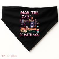 May The 14 Be With You Sewing Machine Quilting USA-Made Doggie Bandana thumb 0