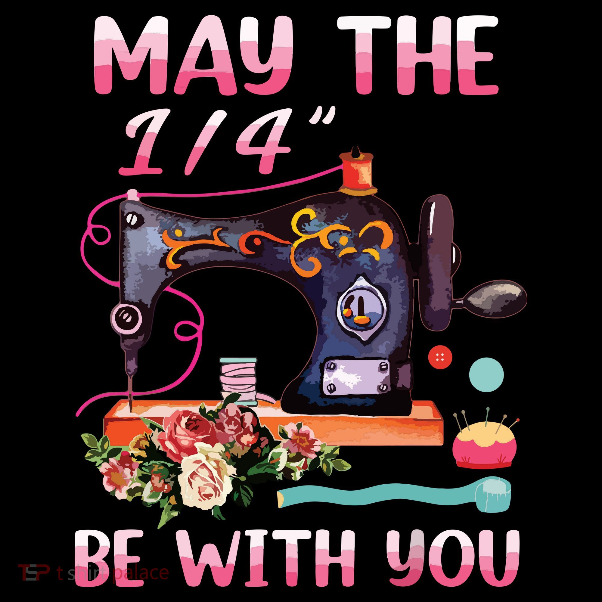 May The 14 Be With You Sewing Machine Quilting Women's Hoodie