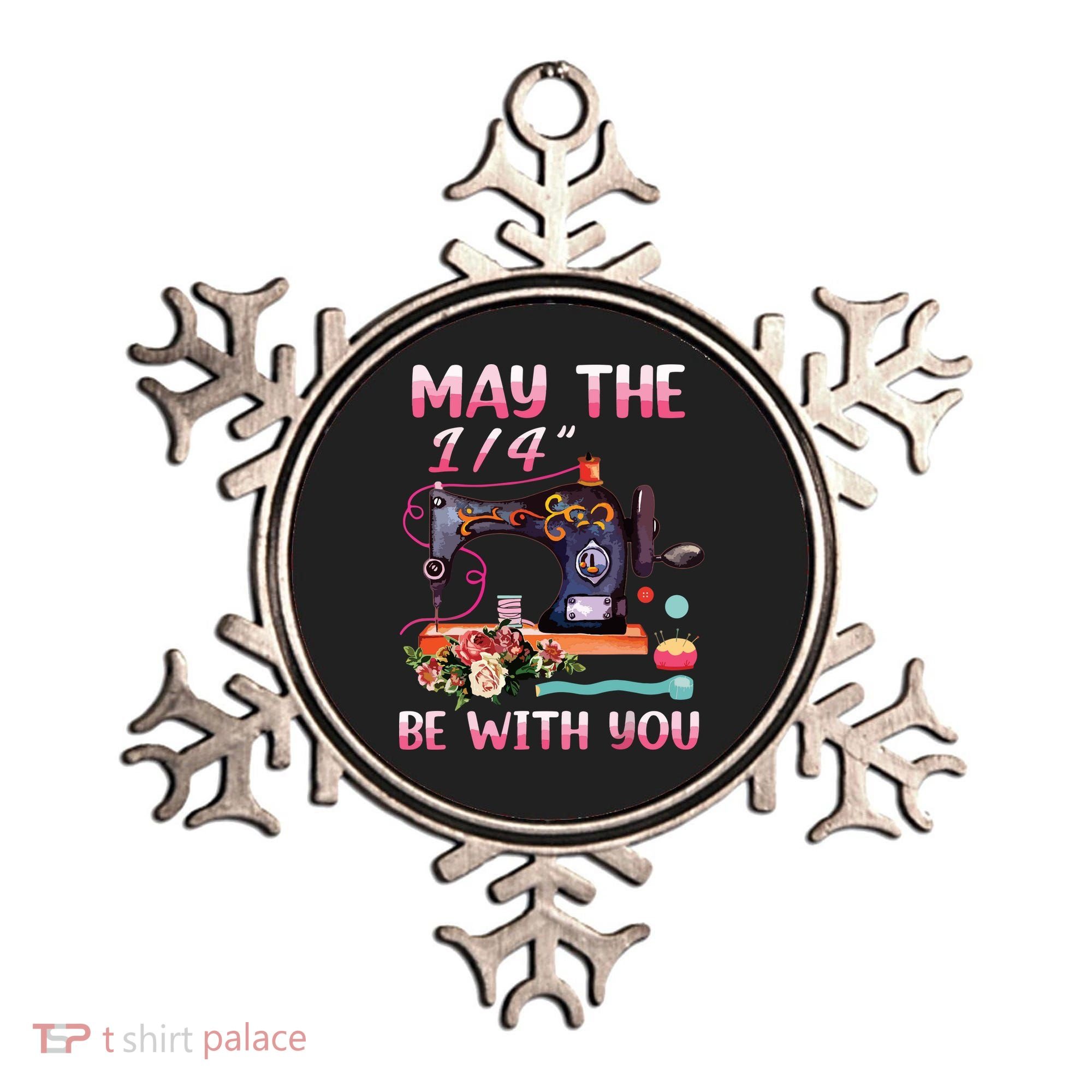 May The 14 Be With You Sewing Machine Quilting Ornament