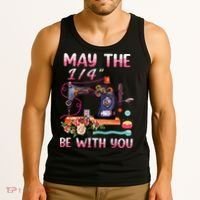 May The 14 Be With You Sewing Machine Quilting Tank Top thumb 3