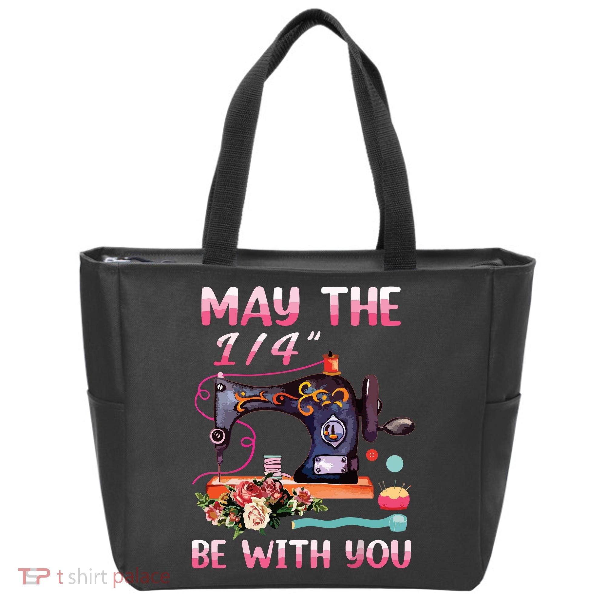 May The 14 Be With You Sewing Machine Quilting Tote Bag