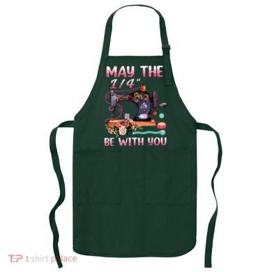 May The 14 Be With You Sewing Machine Quilting Apron
