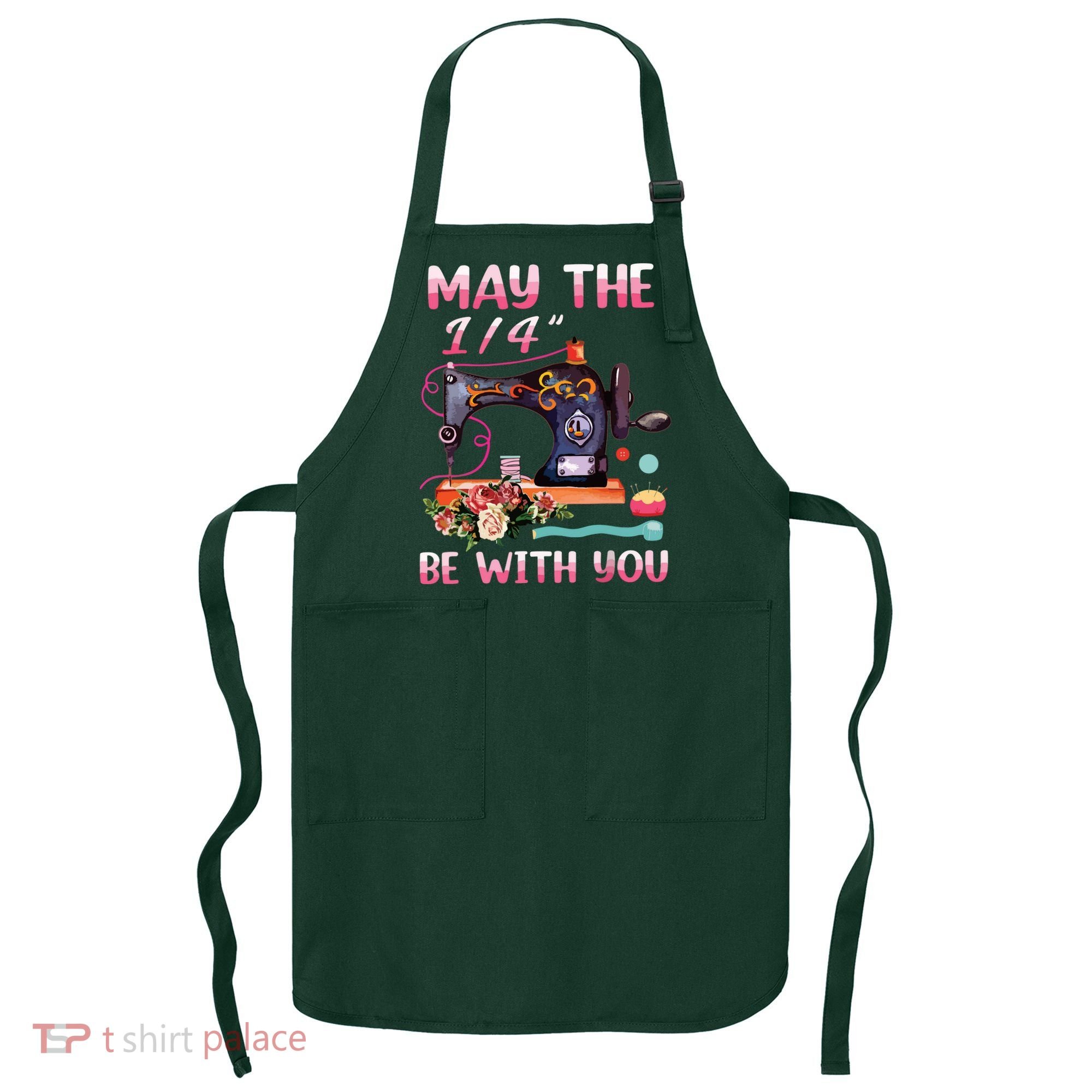 May The 14 Be With You Sewing Machine Quilting Apron