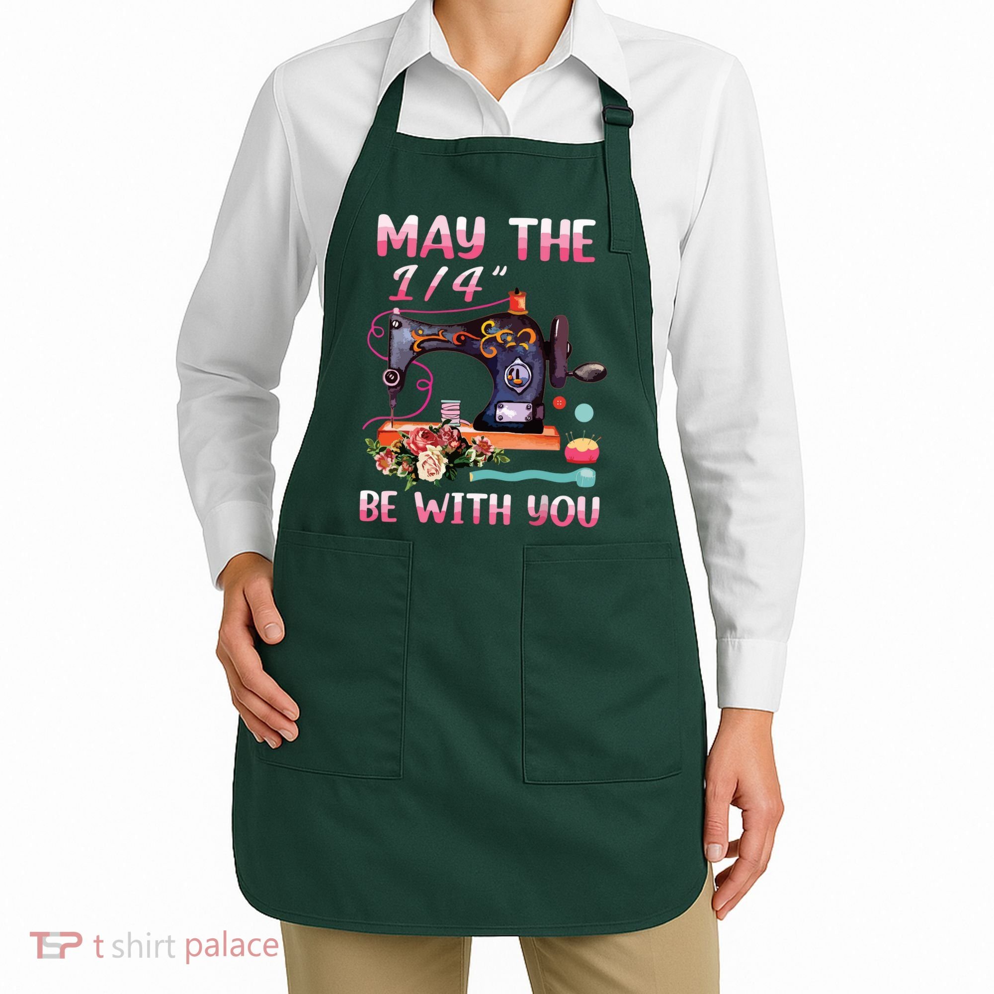May The 14 Be With You Sewing Machine Quilting Apron