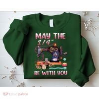 May The 14 Be With You Sewing Machine Quilting Sweatshirt thumb 2