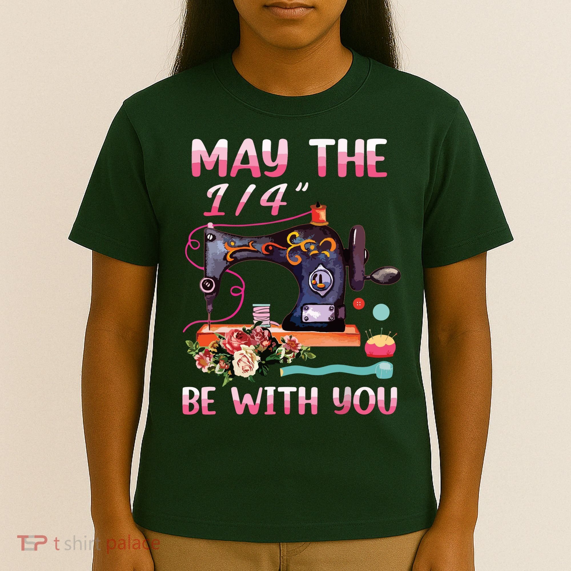 May The 14 Be With You Sewing Machine Quilting T-Shirt