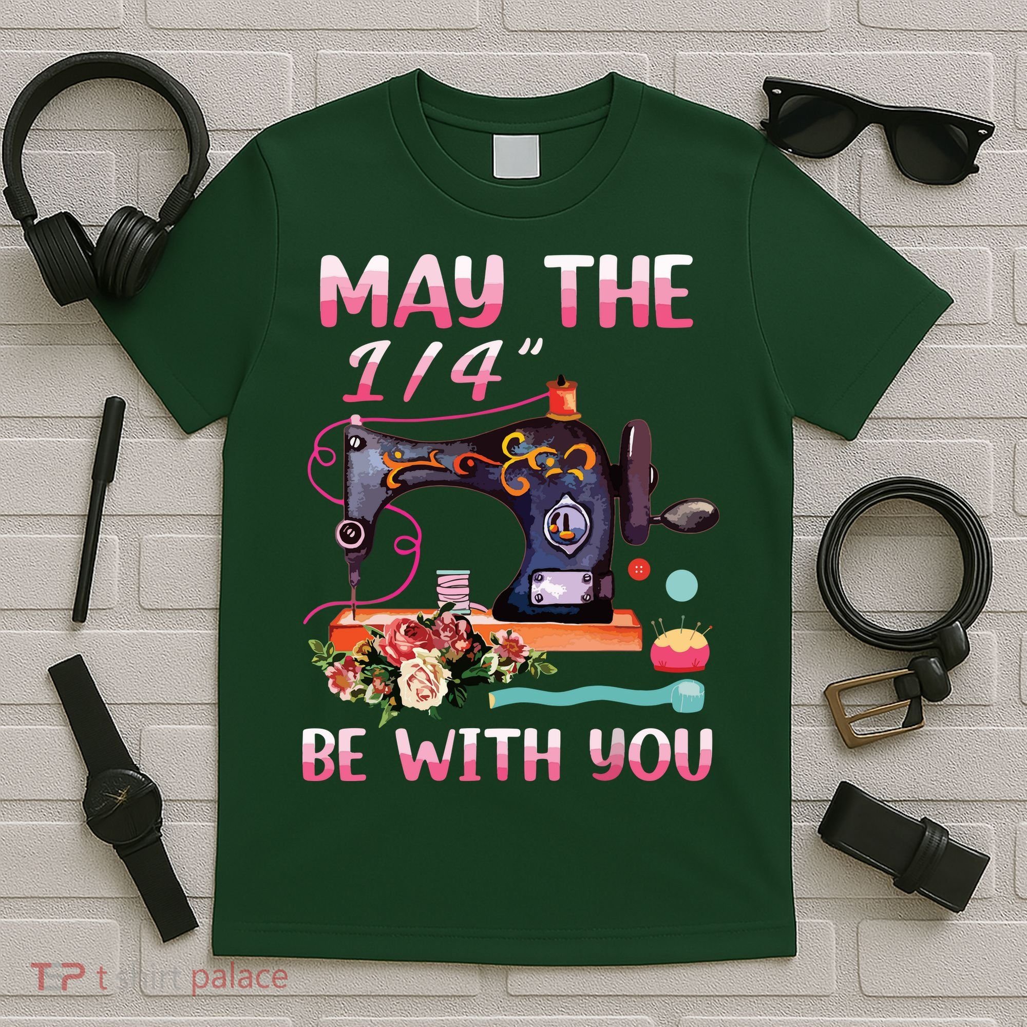 May The 14 Be With You Sewing Machine Quilting T-Shirt