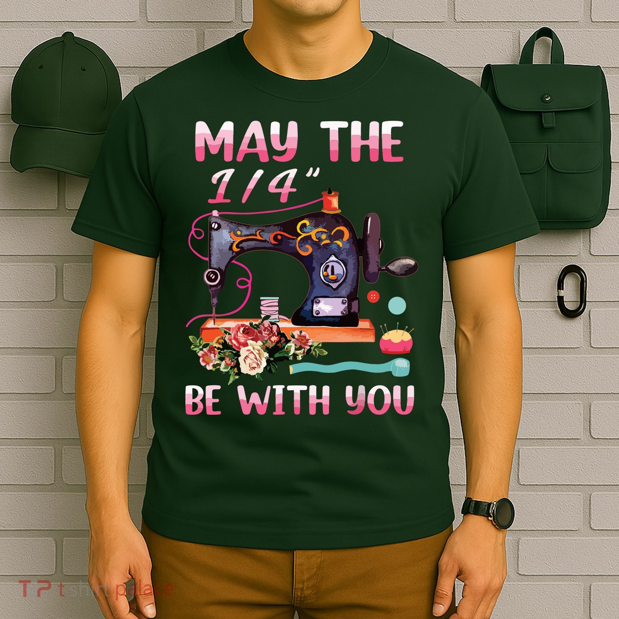 May The 14 Be With You Sewing Machine Quilting T-Shirt