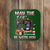 May The 14 Be With You Sewing Machine Quilting Coaster thumb 0