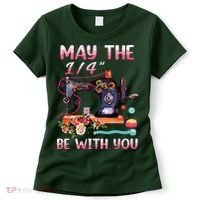 May The 14 Be With You Sewing Machine Quilting Women's T-Shirt thumb 0