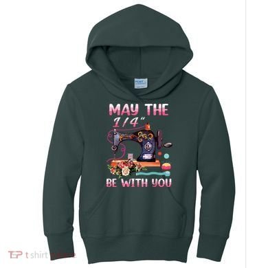 May The 14 Be With You Sewing Machine Quilting Kids Hoodie