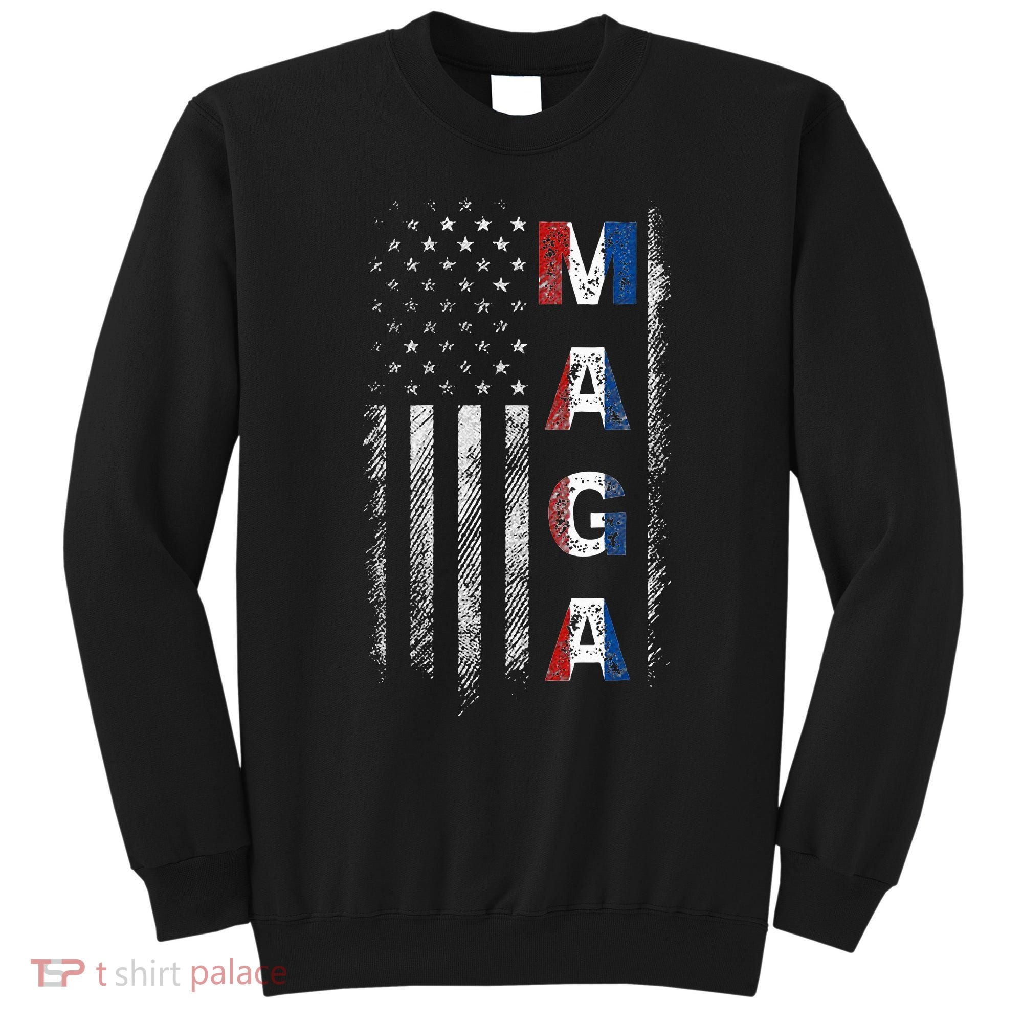 Maga Trump 2024 Us Flag American Sweatshirt