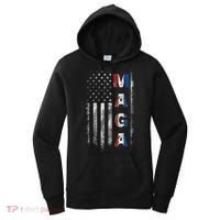 Maga Trump 2024 Us Flag American Women's Hoodie thumb 0