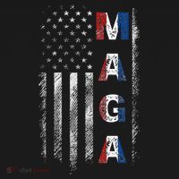 Maga Trump 2024 Us Flag American Women's Hoodie thumb 2
