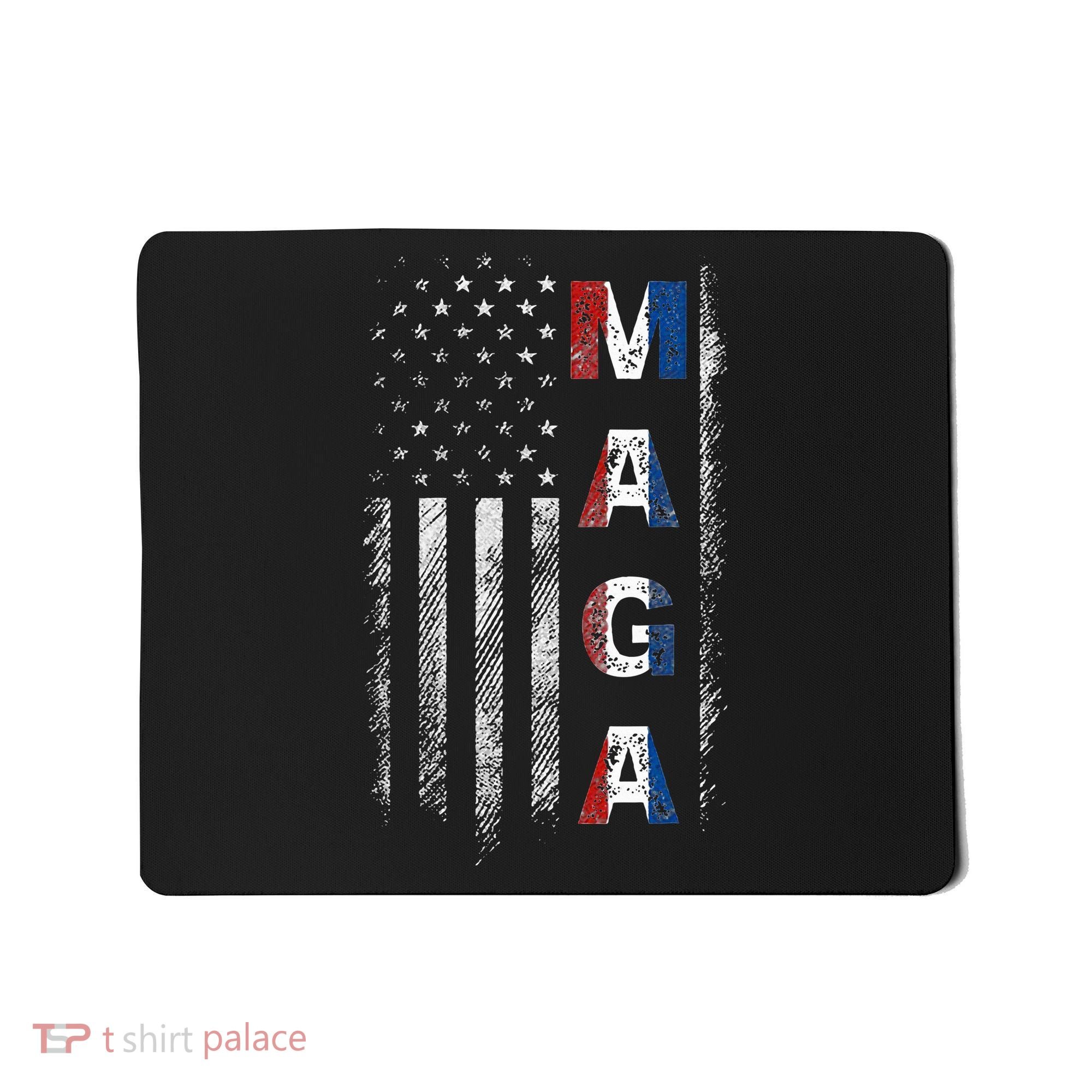 Maga Trump 2024 Us Flag American Mousepad