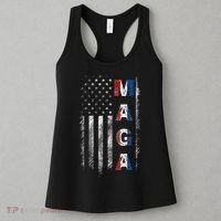 Maga Trump 2024 Us Flag American Women's Tank Top thumb 3