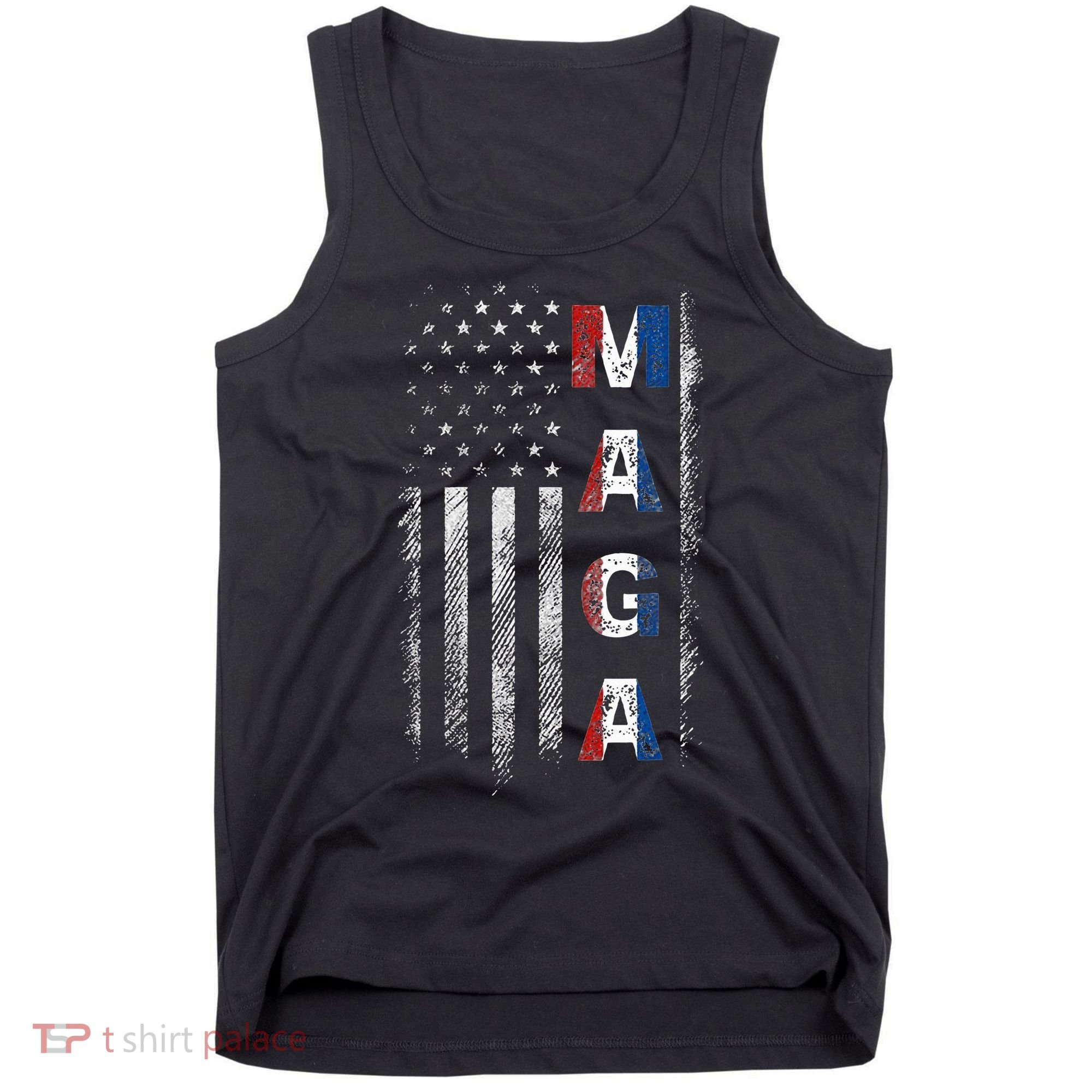 Maga Trump 2024 Us Flag American Tank Top