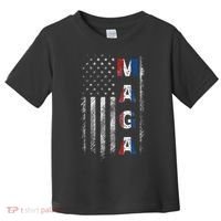 Maga Trump 2024 Us Flag American Toddler T-Shirt thumb 0