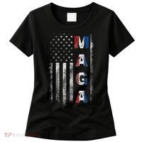 Maga Trump 2024 Us Flag American Women's T-Shirt thumb 0