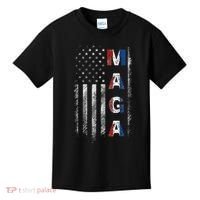 Maga Trump 2024 Us Flag American Kids T-Shirt thumb 0