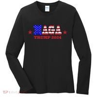 MAGA Trump 2024 Women's Long Sleeve Shirt thumb 0