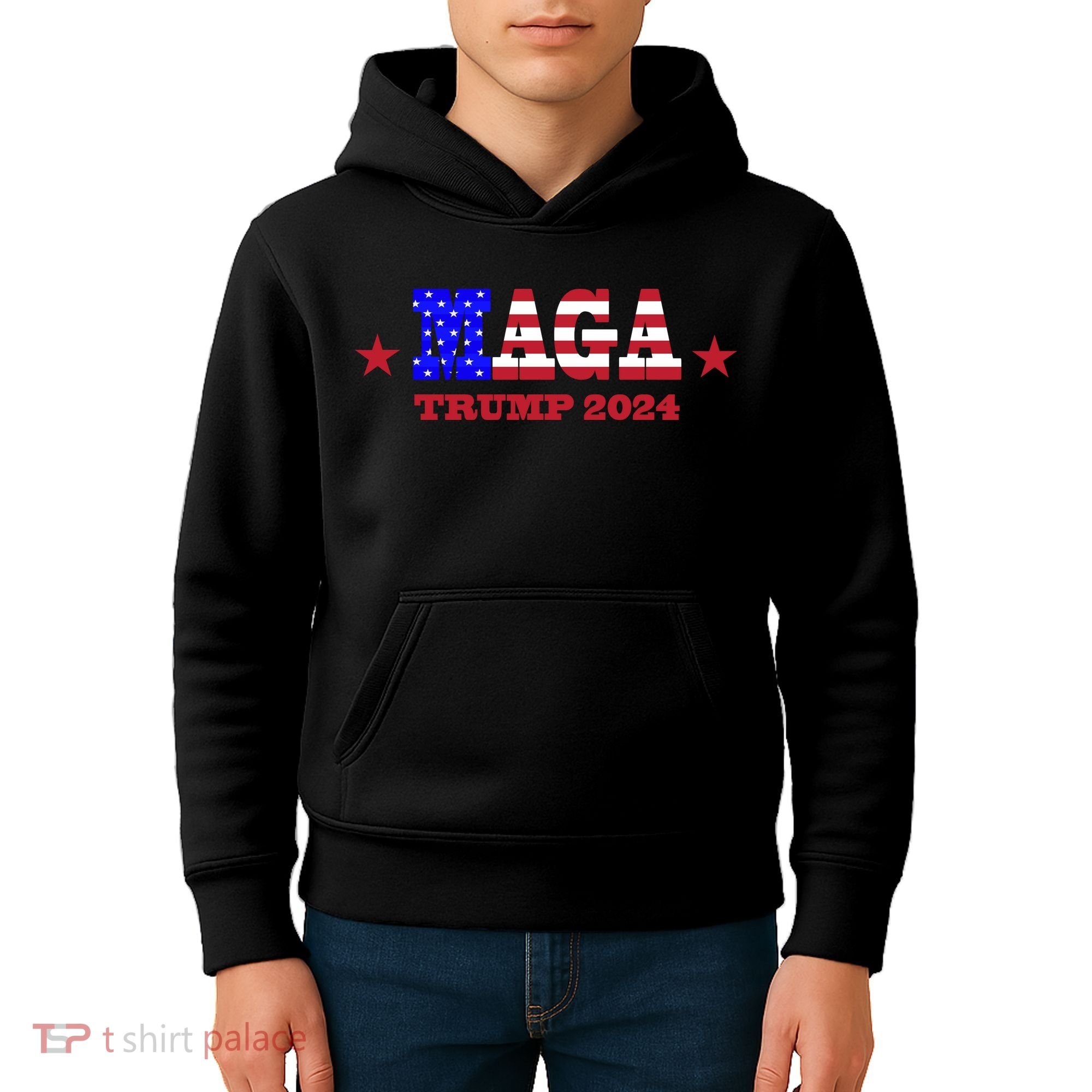 MAGA Trump 2024 Kids Hoodie