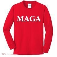 MAGA Trump 2024 Make America Great Again Kids Long Sleeve Shirt thumb 0