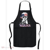Merica Trump 4th Of July American Flag Festive Apron thumb 0