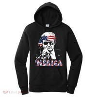 Merica Trump 4th Of July American Flag Festive Women's Hoodie thumb 0