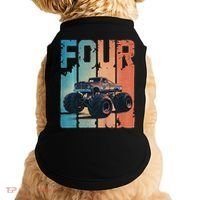 Monster Truck 4th Birthday Doggie Tank thumb 0