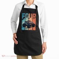 Monster Truck 4th Birthday Apron thumb 2