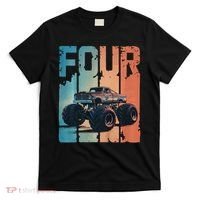 Monster Truck 4th Birthday T-Shirt thumb 0