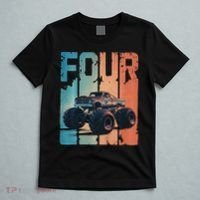 Monster Truck 4th Birthday T-Shirt thumb 5