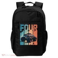 Monster Truck 4th Birthday Backpack thumb 0