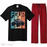 Monster Truck 4th Birthday Pajama Set thumb 0