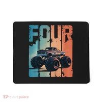 Monster Truck 4th Birthday Mousepad thumb 0