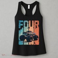 Monster Truck 4th Birthday Women's Tank Top thumb 3
