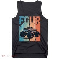 Monster Truck 4th Birthday Tank Top thumb 0