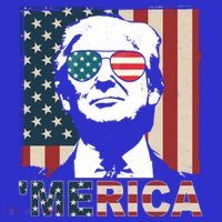 Merica Trump 4th Of July American Flag Republican Long Sleeve Shirt thumb 2