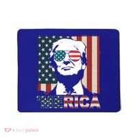 Merica Trump 4th Of July American Flag Republican Mousepad thumb 0
