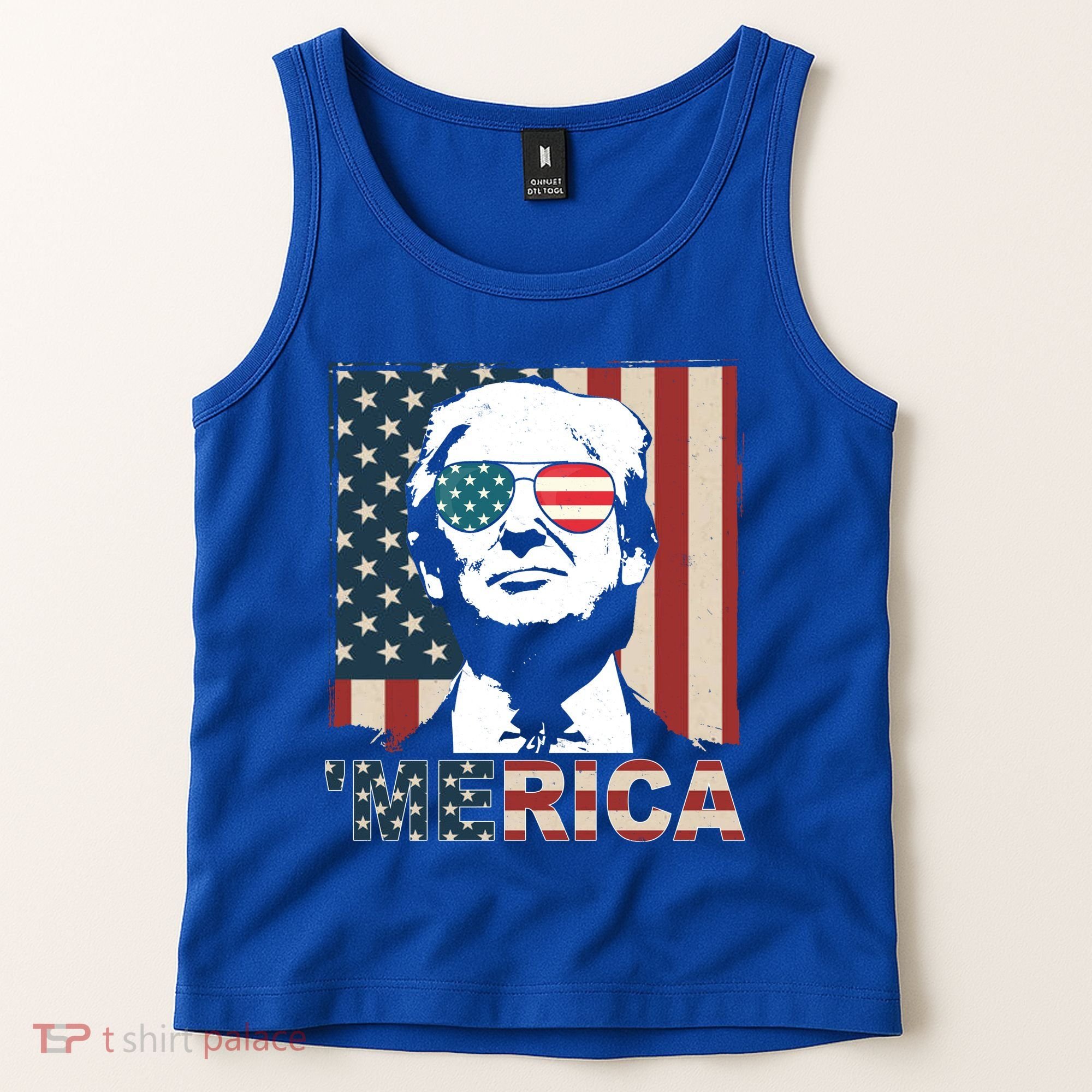 Merica Trump 4th Of July American Flag Republican Tank Top
