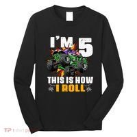 Monster Trucks 5th Birthday Party Five Years Long Sleeve Shirt thumb 0