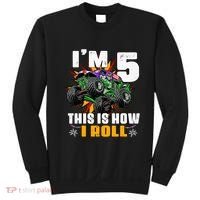 Monster Trucks 5th Birthday Party Five Years Sweatshirt thumb 0