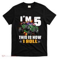 Monster Trucks 5th Birthday Party Five Years T-Shirt thumb 0