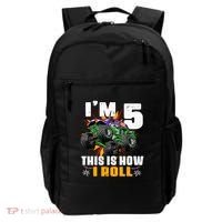 Monster Trucks 5th Birthday Party Five Years Backpack thumb 0