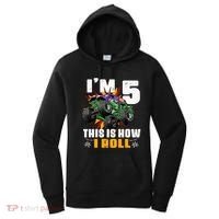 Monster Trucks 5th Birthday Party Five Years Women's Hoodie thumb 0