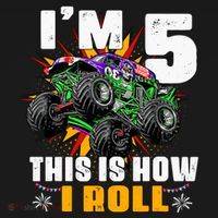 Monster Trucks 5th Birthday Party Five Years Women's Hoodie thumb 2